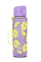 Wasserflasche BRISK 600ml FLORES LILA