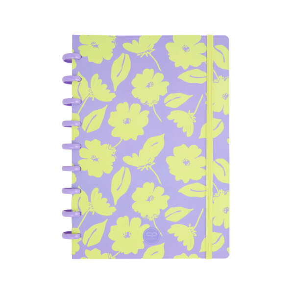 Ringbuch B5 kariert FLORES LILA