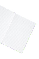Notizbuch A5 liniert,  FLORES LILA