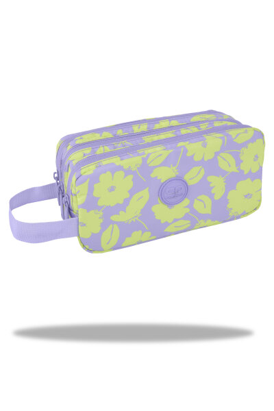 Federmäppchen PRIMUS mit Schlaufe, FLORES LILA