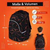 Schulrucksack MILO Lava