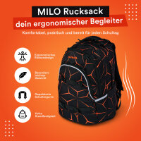 Schulrucksack MILO Lava
