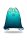 Sportschuhbeutel VERT Gradient Blue Lagoon