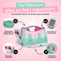 McNeill Sporttasche Gradient Strawberry – farbenfrohe Tasche mit Nassfach für Kinder & Jugendliche