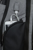 R-BAG - Diebstahlschutz Rucksack - DRUM Grau