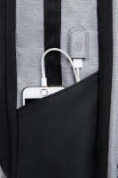 R-BAG - Diebstahlschutz Rucksack - FORGE Grau