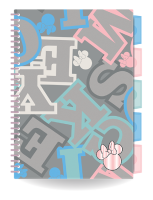 Projektbuch B5 mit Trennblättern; Minnie Maus