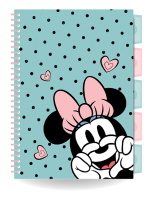 Projektbuch B5 mit Trennblättern; Minnie Maus