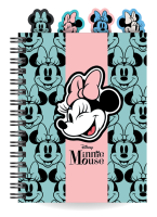 Spiral-Notizbuch A5 mit Kopfteilern Minnie Maus