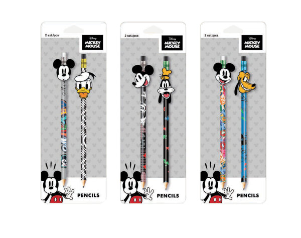 Mickey M.Bleistift HB m. Radiergummikp, mix 3 des. VE 12