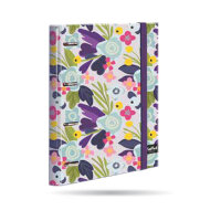 Ringbuch A4 120 kariert Flower me