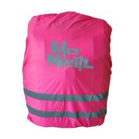Regenhaube mit reflektierendem Logo pink
