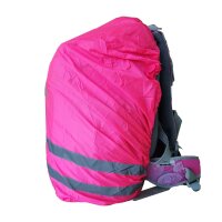 Regenhaube mit reflektierendem Logo pink