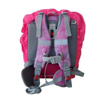 Regenhaube mit reflektierendem Logo pink