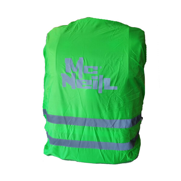 Regenhaube mit reflektierendem Logo grün