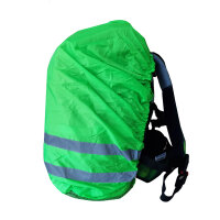 Regenhaube mit reflektierendem Logo grün