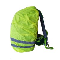 Regenhaube mit reflektierendem Logo neongelb