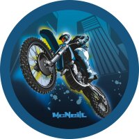 McAddys zu Schulranzen Fahrzeuge: Motocross blau