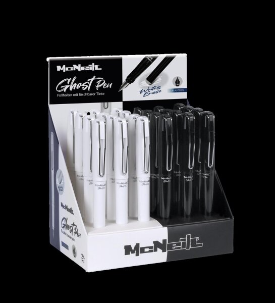 Ghost Pen Füller Metallclip Display VE 24, schw+we