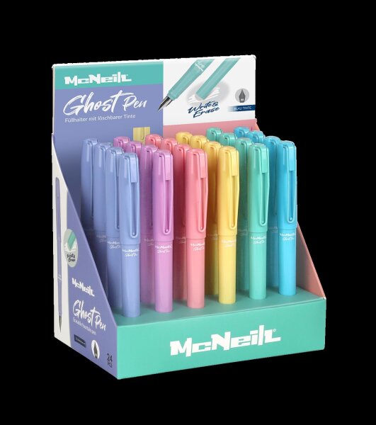 Ghost Pen Füller Metallclip Display VE 24, Pastel