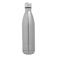 Thermo-Metall-Trinkflasche, silber
