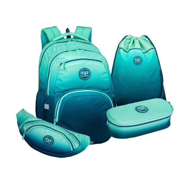 4tlg.Set Rucksack PICK 17, Blue Lagune