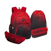 4tlg.Set Rucksack PICK 17, Cranberry
