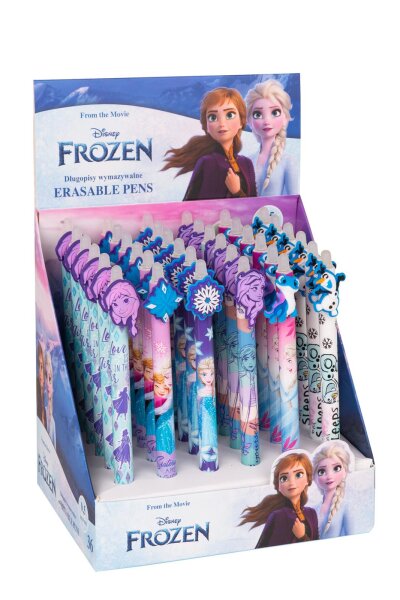 radierbare Stifte, Display 36 Stück, FROZEN