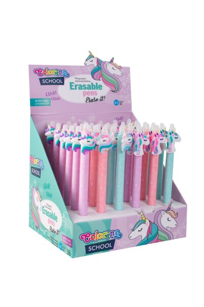 radierbare Stifte Unicorn Display 36 Stück