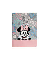 Notizbuch A4, grauer Farbliniendruck Minnie Mouse VE6
