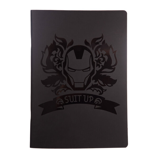 Schulheft A4, Linie3,60 Blatt,70g Avengers BLACK VE6