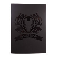 Schulheft A4, Linie3,60 Blatt,70g Avengers BLACK VE6