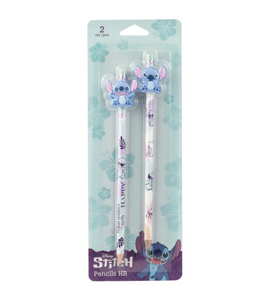 Stitch Bleistift m. Radiergummi, 2 St.Blister VE12