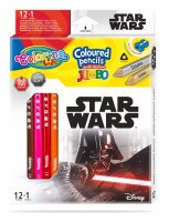 CL Star Wars JUMBO Dreikant-Buntstifte 12 Farben