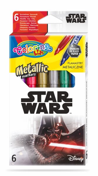 CL Star Wars Metallic-Marker 6 Farben 12 Stück