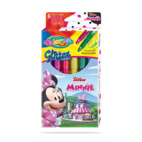 CL Disney Junior Minnie Glitter markers 6 colours