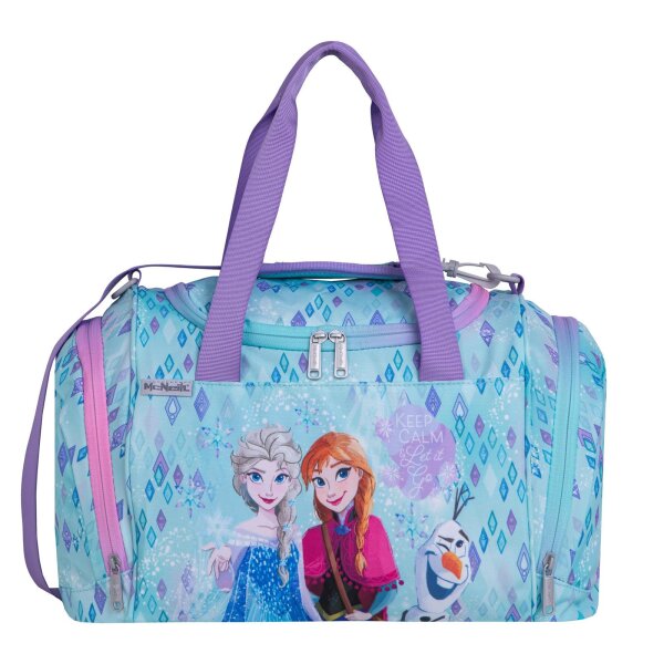 Disney Frozen Sporttasche – geräumige Tasche für Schule, Sport & Freizeit mit Nassfach