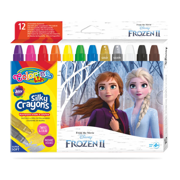 CL Frozen II Gedrehte Seidenmalkreiden 12 Farben