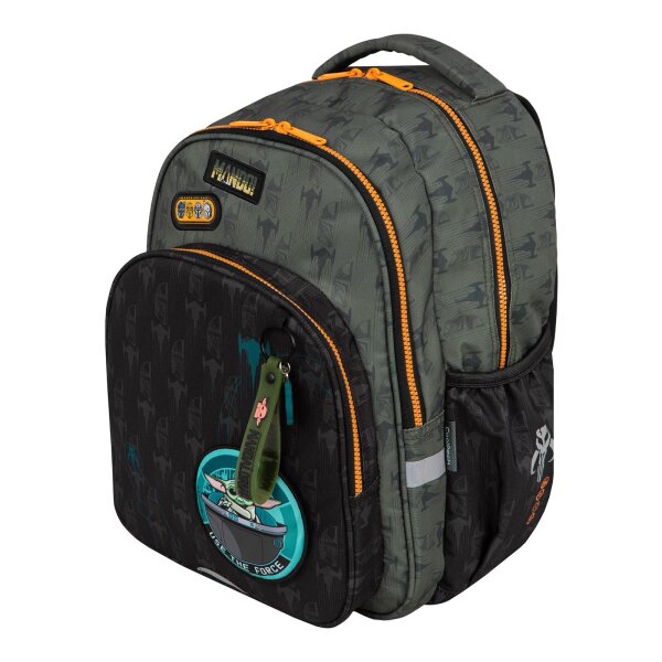 CoolPack Disney Star Wars - Madalorian Base – Freizeitrucksack mit Brustgurt, Seitentaschen & McAddy