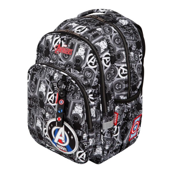CoolPack Marvel Avengers Base – Freizeitrucksack mit Brustgurt, Seitentaschen & McAddy