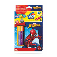 CL Spider Man Dreikant-Buntstifte 12 St./ 24 Fb.