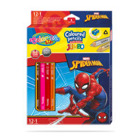 CL Spider Man Jumbo Dreikant Stifte 12 Farben