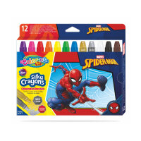 CL Spider Man Gedrehte Seidenmalkreiden 12 Fb.