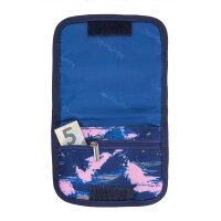 McNeill Brustbeutel DENIM – Kinderbrustbeutel mit Klarsichtfenster für Geld, Fahrkarte und Ausweis