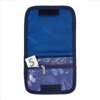 McNeill Brustbeutel ROSES – Kinderbrustbeutel mit Klarsichtfenster für Geld, Fahrkarte und Ausweis