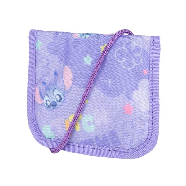 McNeill Brustbeutel – Stitch II – Kinderbrustbeutel mit Klarsichtfenster für Geld, Fahrkarte und Ausweis