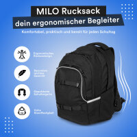 Schulrucksack MILO schwarz