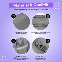 Schulrucksack MILO grau