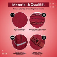 Schulrucksack MILO burgundy