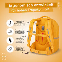 Schulrucksack MILO gelb